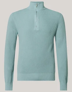 Shoeby Zipper Trui Lichtgroen<Heren Truien En Sweaters