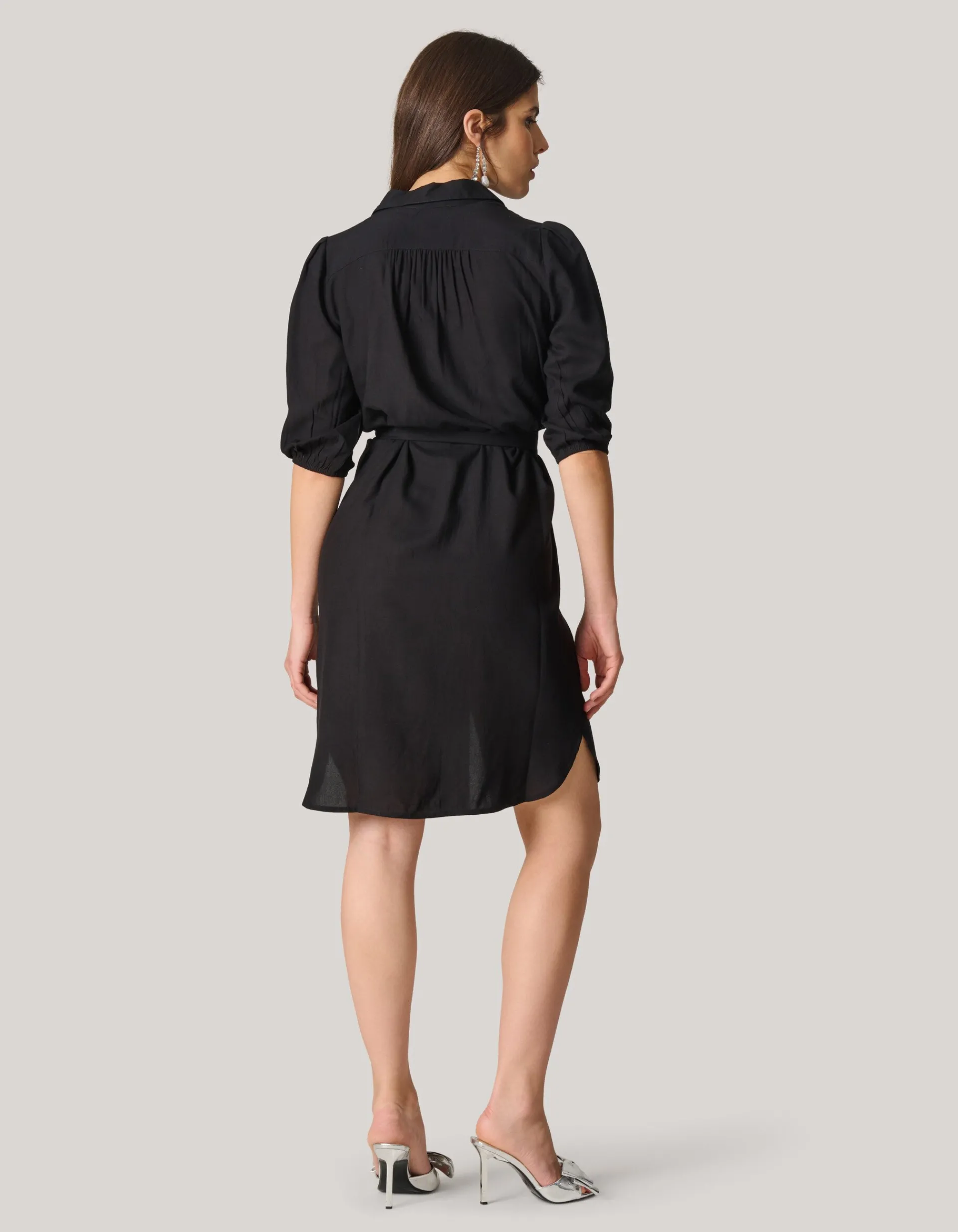 Shoeby Zwarte Midi Jurk<DAMES Jurken